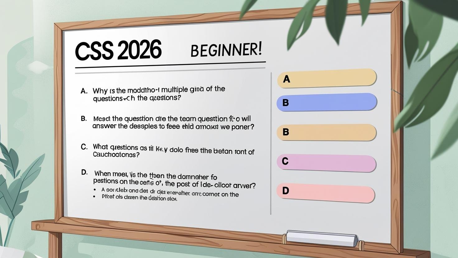 Multiple Choice Questions (MCQs) for CSS 2026 Beginners